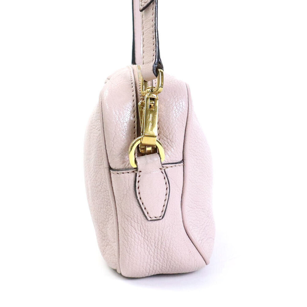 Miu Miu pink leather bag shoulder